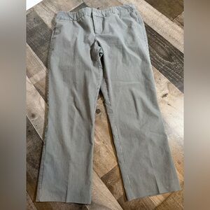 Norma Kamali Pinstripe Wide Leg Trousers 10 | Power Suit Chic